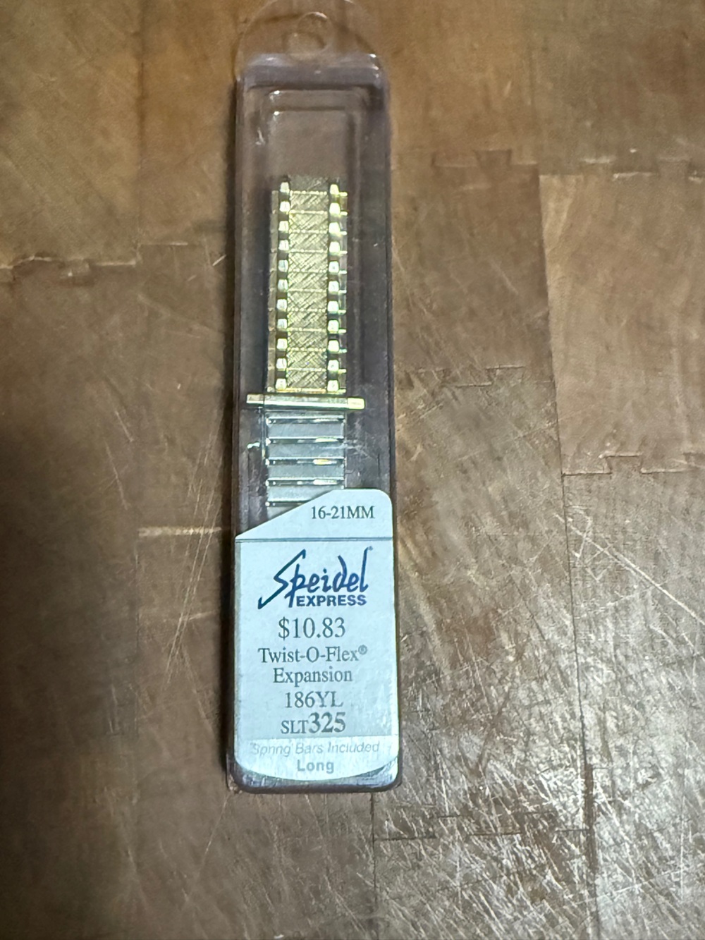 Speidel Twist-O-Flex 16-21mm Gold Tone Watch Band BRAND NEW